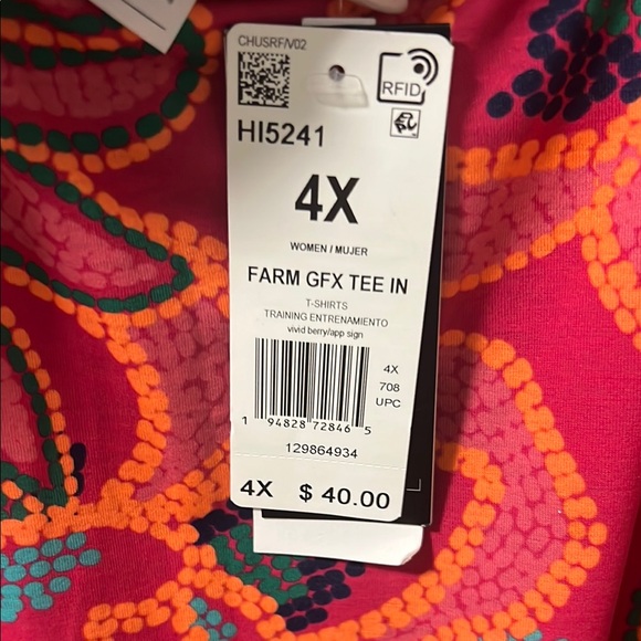 Adidas Farm GFX Tee  Pink and Orange - Picture 9 of 9